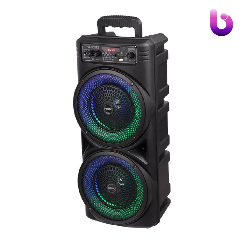 اسپیکر چمدانی بلوتوثی رم و فلش خور Kimiso QS-7605 + میکروفون و ریموت کنترل