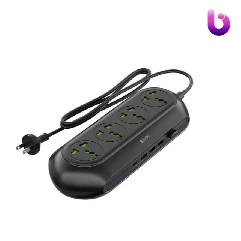 چند راهی برق و شارژر باوین Bavin PC823 دارای 3 پورت