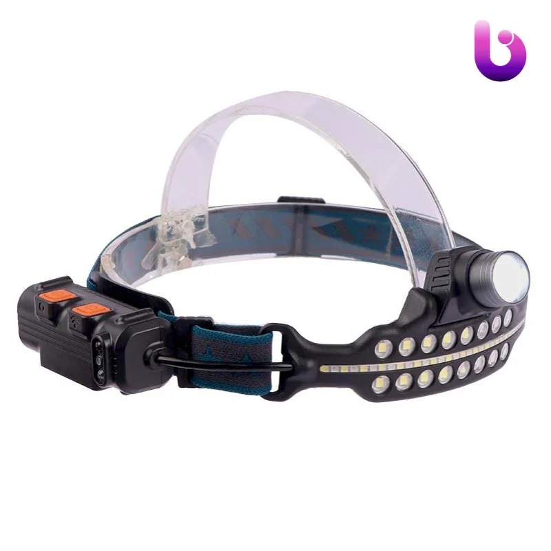 چراغ قوه پیشانی هدلایت شارژی Floodlight COB W690-1