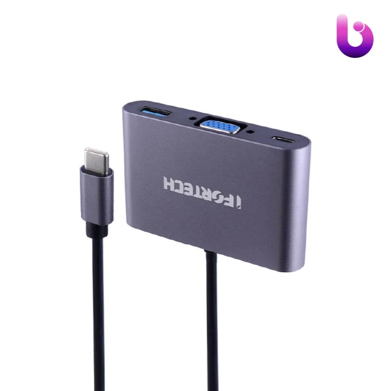 هاب Ifortech Type-C To VGA/USB3.0/Type-C
