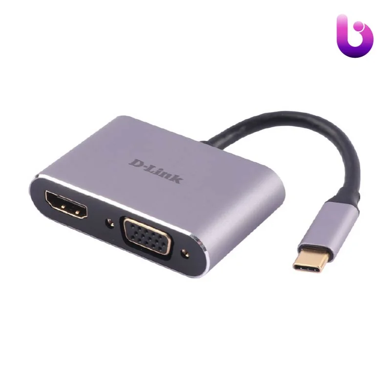 تبدیل D-Link DUB-V210 Type-C To HDMI/VGA