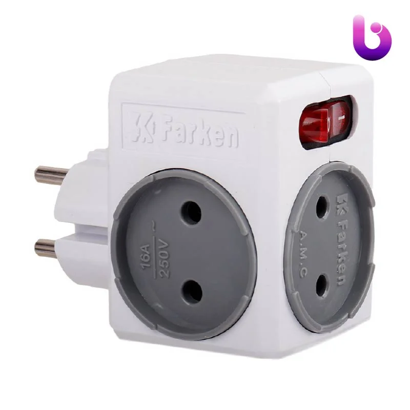 سه راهی تپل با مغزی برنجی کلید دار Farken