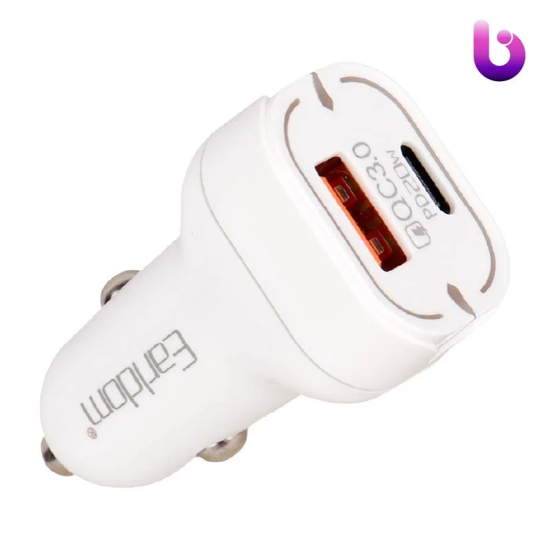 شارژر فندکی فست شارژ Earldom ES-CC2 QC3.0 PD 3A 20W