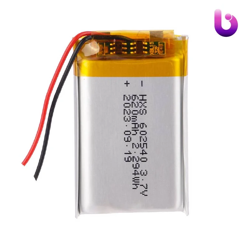 باتری لیتیوم 620mAh 5*25*40mm 602540