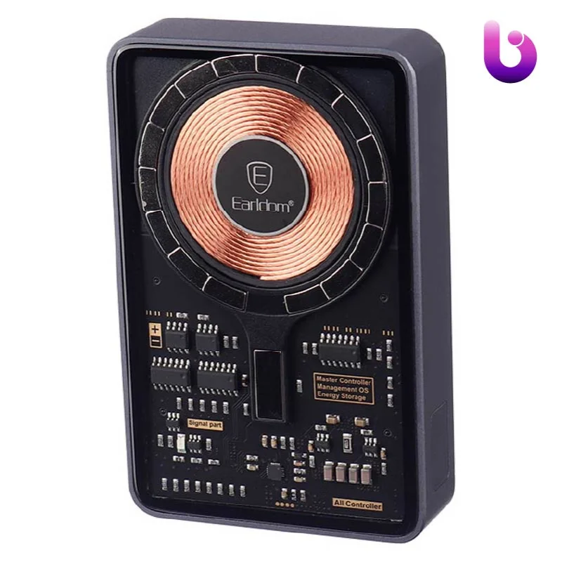 پاور بانک بی سیم فست شارژ 10000 ارلدام Earldom ET-PD20 PD 15W