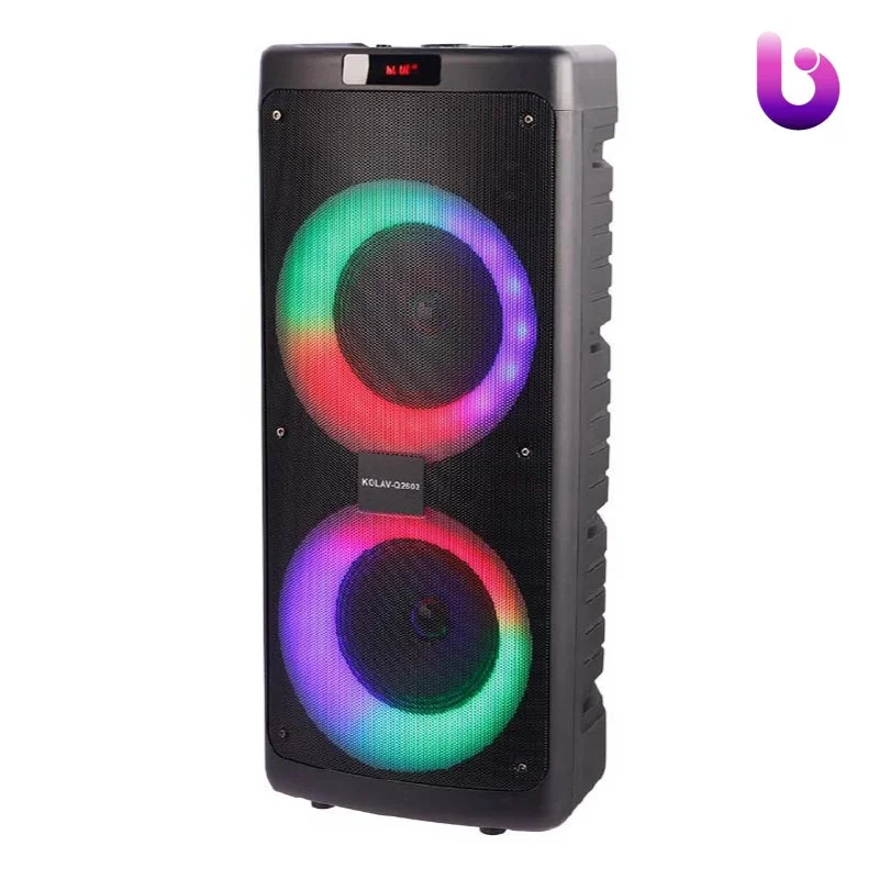 اسپیکر چمدانی بلوتوثی فلش خور Kolav-Q2602 + ریموت کنترل