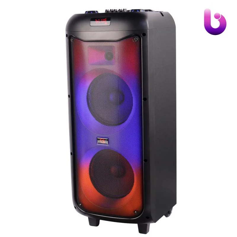 اسپیکر چمدانی بلوتوثی رم و فلش خور GY-5050 + میکروفون و ریموت کنترل