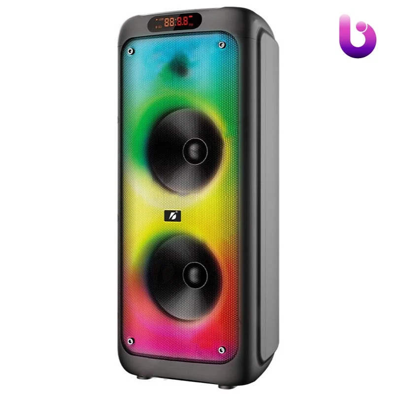 اسپیکر چمدانی بلوتوثی رم و فلش خور Brodu BTS-1387 + میکروفون و ریموت کنترل