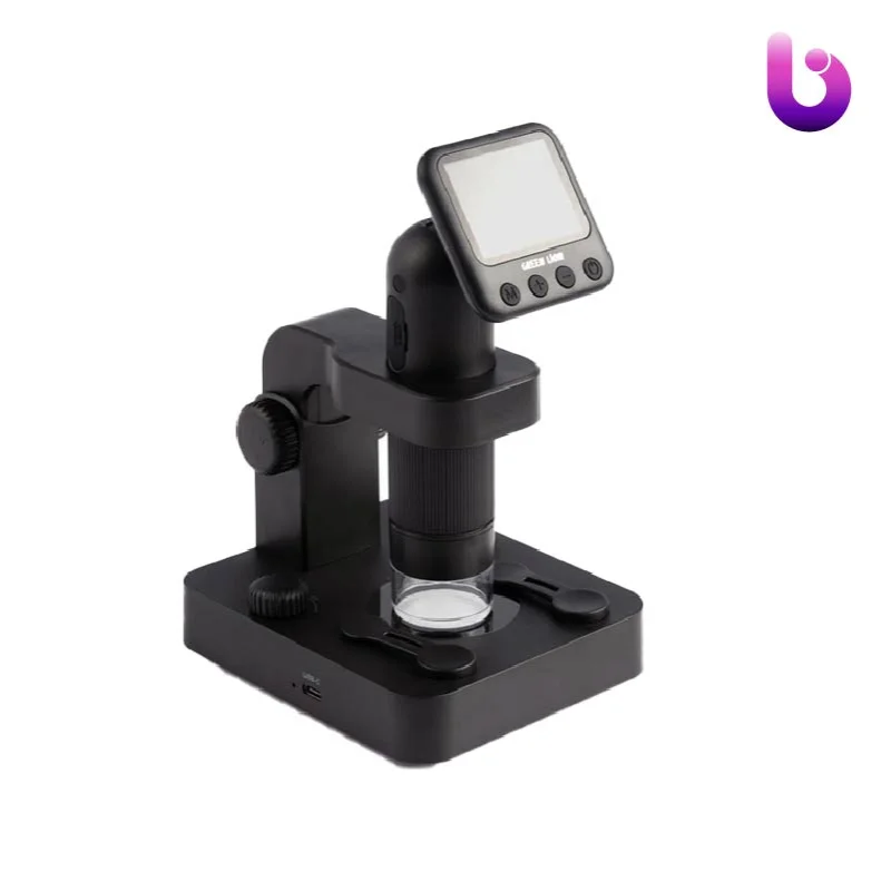 میکروسکوپ دیجیتال قابل حمل گرین لاین Green Lion Portable Digital Microscope دارای زوم 100 برابری
