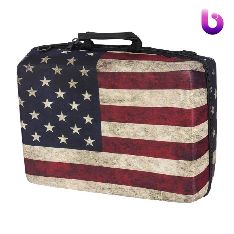 کیف کنسول بازی PS5 طرح پرچم آمریکا