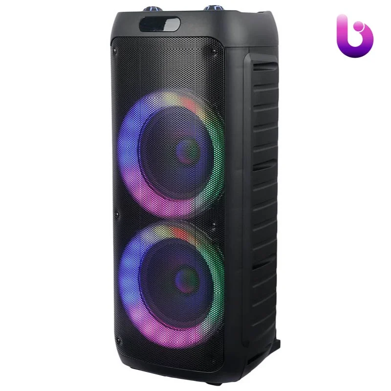 اسپیکر چمدانی بلوتوثی رم و فلش خور Sing-E ZQS8235 + میکروفون و ریموت کنترل