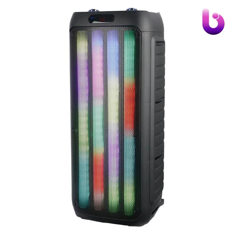 اسپیکر چمدانی بلوتوثی رم و فلش خور Sing-E ZQS8232 + میکروفون و ریموت کنترل