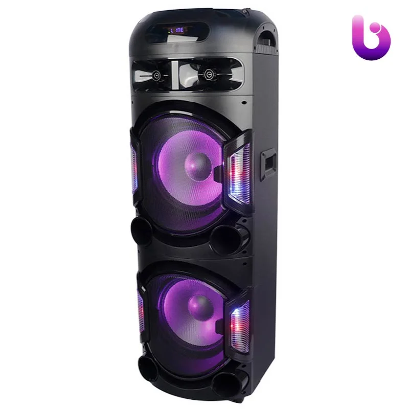 اسپیکر چمدانی بلوتوثی رم و فلش خور Kingstar KBS652 + میکروفون و ریموت کنترل