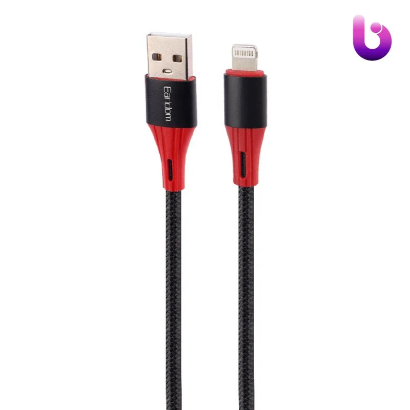 کابل آیفونی فست شارژ Earldom EC-177i 2.4A 1m