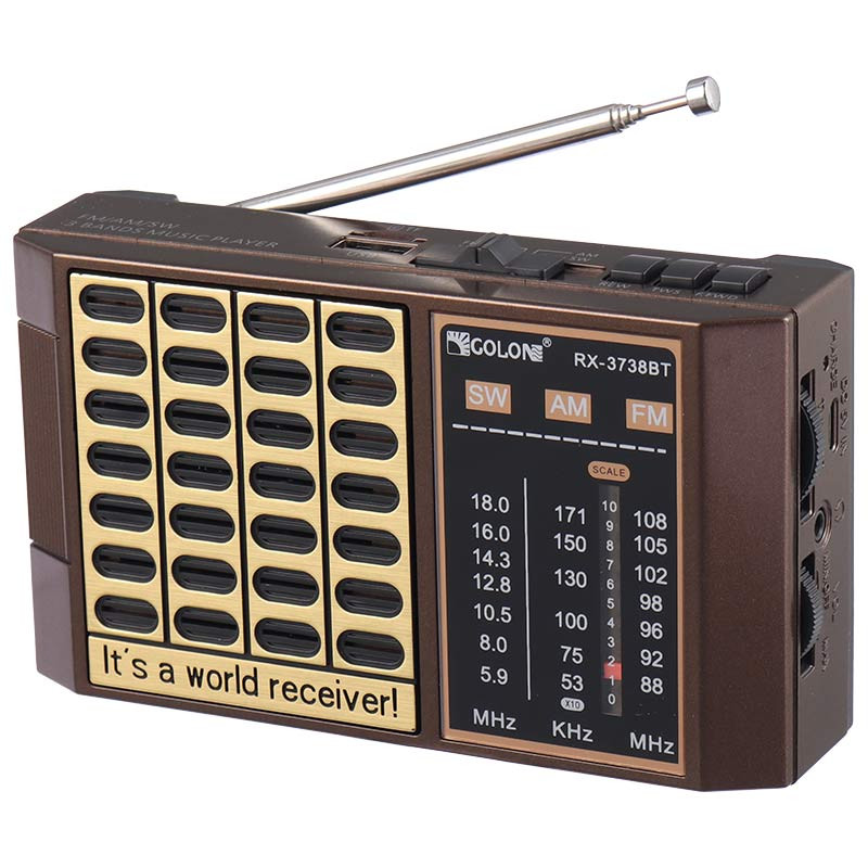 رادیو اسپیکر بلوتوثی رم و فلش خور Golon RX-3738BT