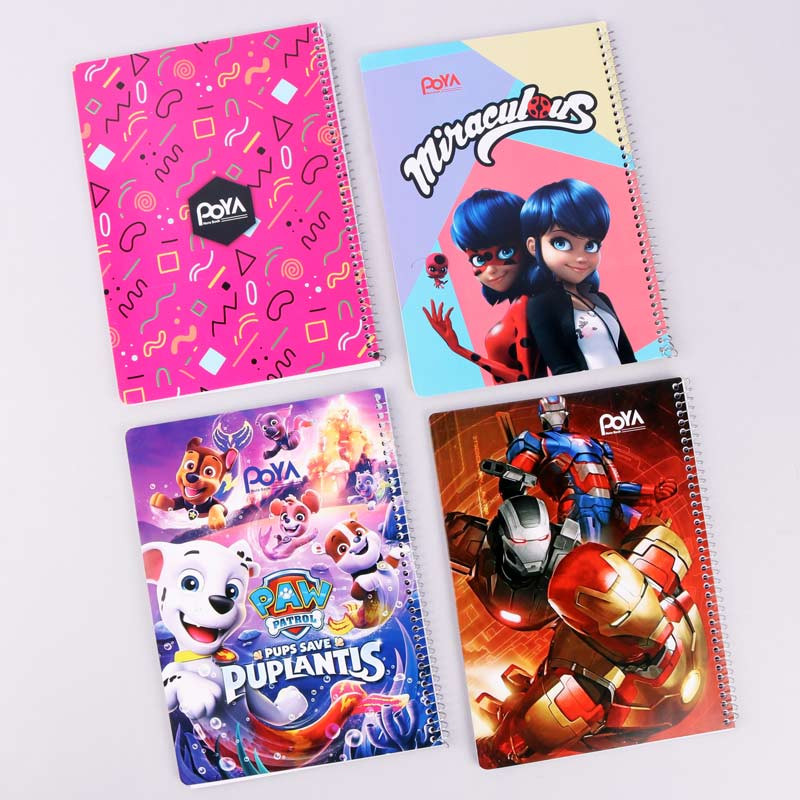 دفتر نقاشی سیمی 50 برگ طرح دار پویا کد 1409