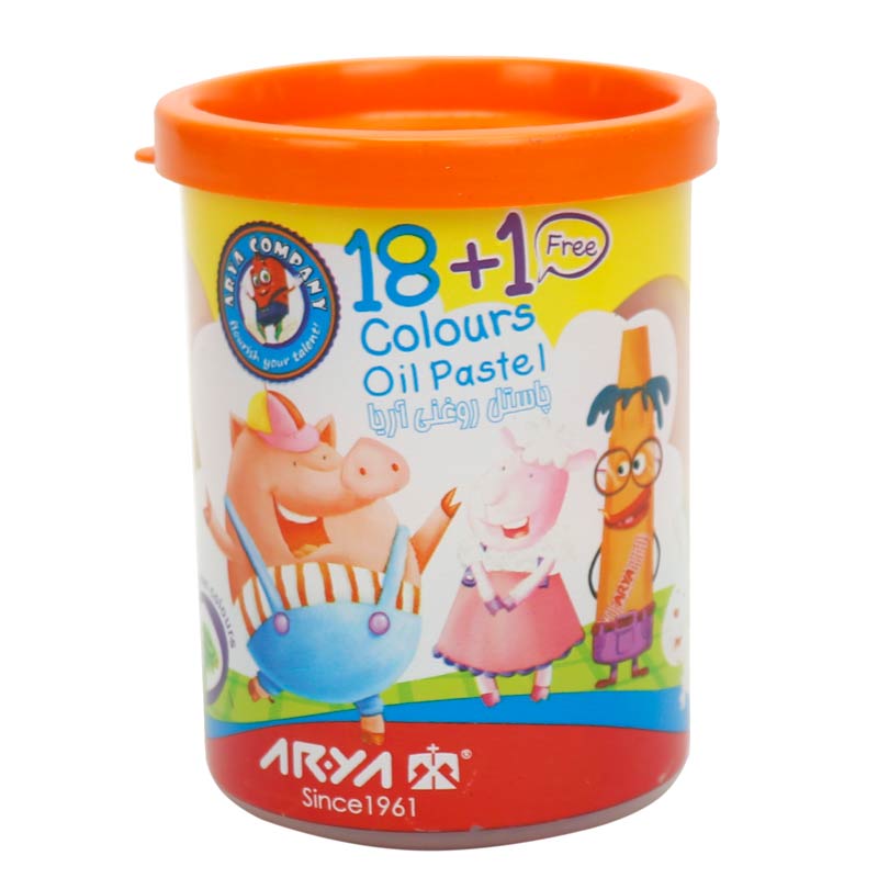 پاستل روغنی ۱+۱۸ رنگ آریا Arya 2019