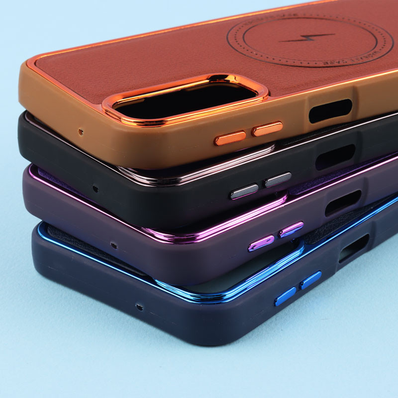 قاب چرمی مگ سیف متال ایرون Samsung Galaxy A14 4G / A14 5G