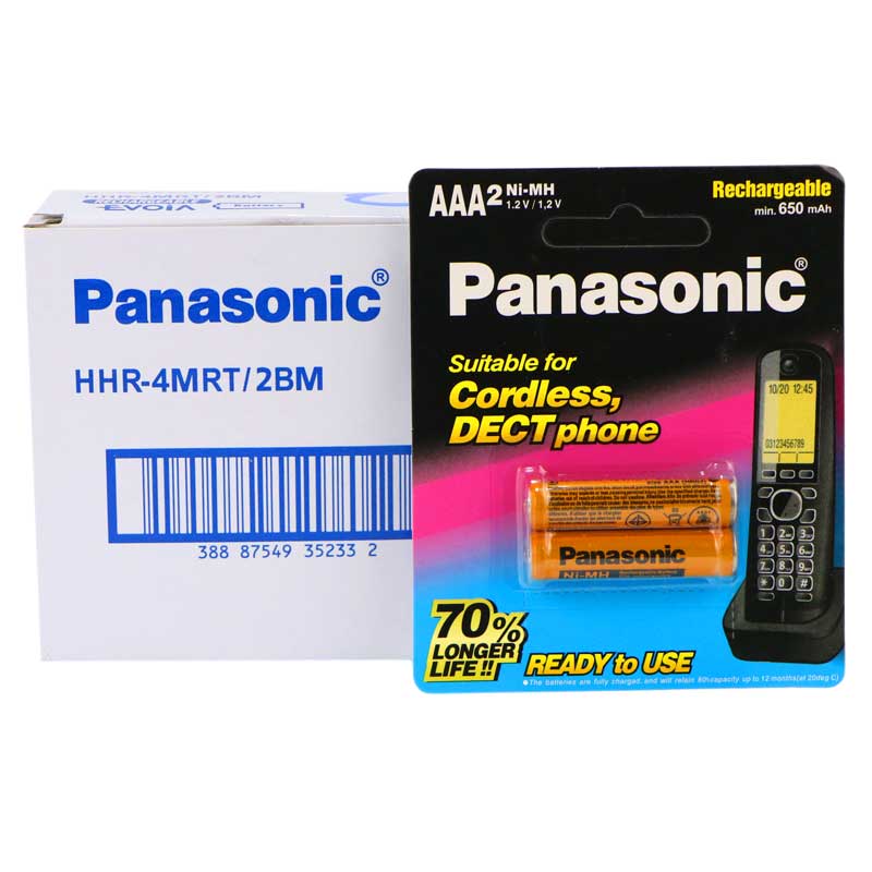 باتری نیم قلمی شارژی Panasonic HHR-4MRT/2BM High Copy