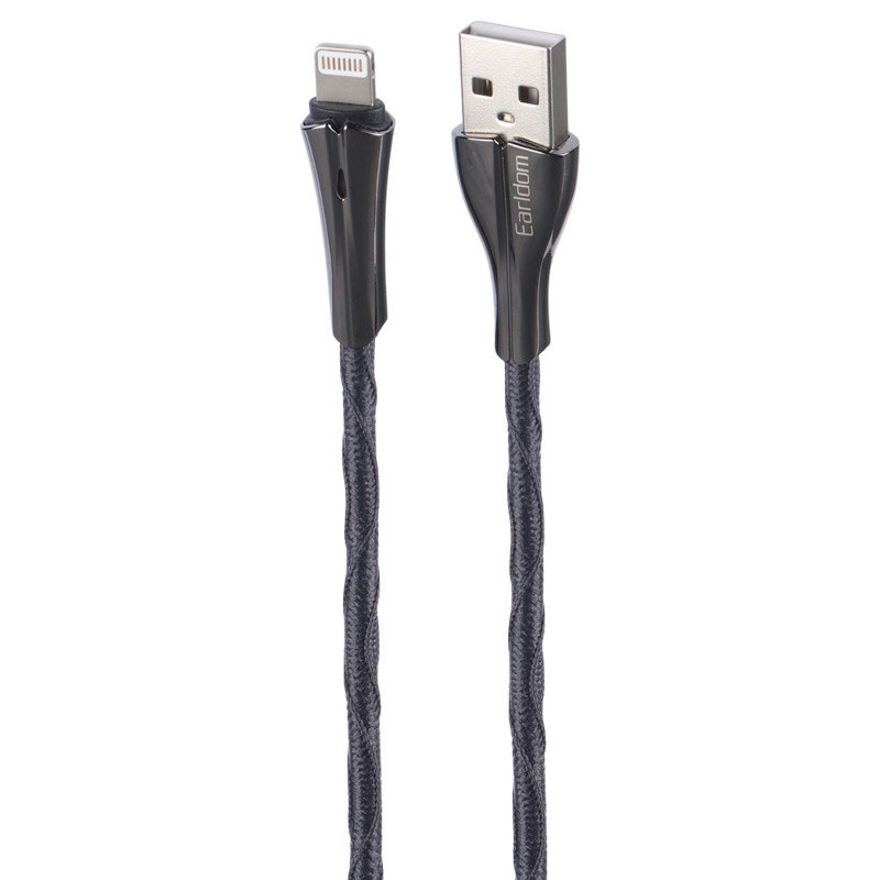 کابل آیفونی فست شارژ Earldom EC-124I 2.4A 1m
