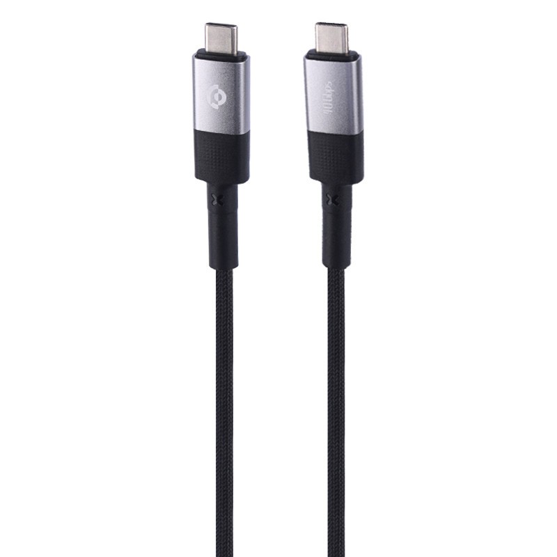 کابل تبدیل فست شارژ Powerology PCAB009-GY Type-C to Type-C PD 240W 2m