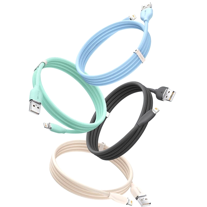 کابل لایتنینگ فست شارژ 2.4 آمپر باسئوس CAGD00000 طول 1.2 متر