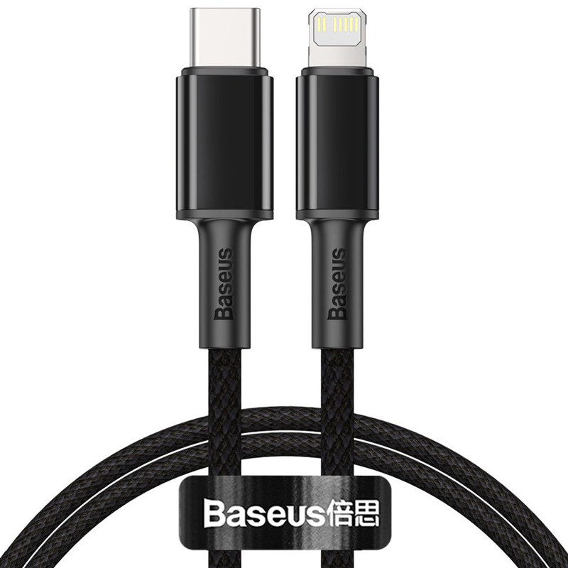 کابل تبدیل فست شارژ Baseus CATLGD Type-C to Lightning 3A PD 20W 1m