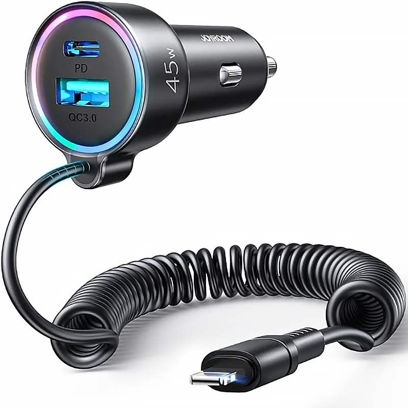 شارژر فندکی فست شارژ Joyroom JR-CL08 4A QC3.0 PD 45W