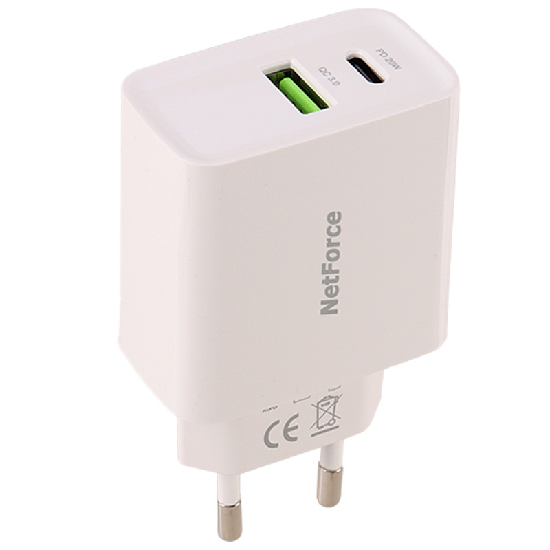 کلگی فست شارژ Netforce NW-220 2Port 3A QC PD 20W