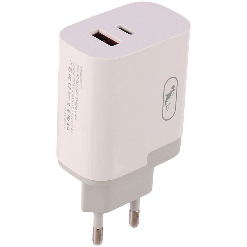 کلگی فست شارژ Sky Dolphin SC17 2Port QC3.0 PD 3.1A 18W