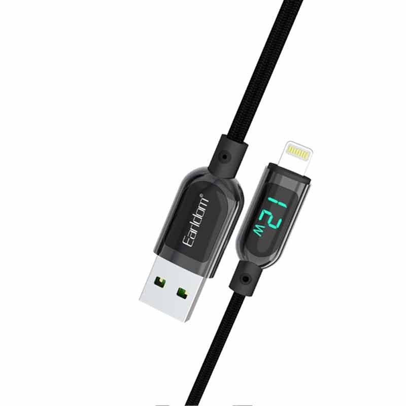 کابل آیفونی فست شارژ Earldom EC-147I 5A 1m