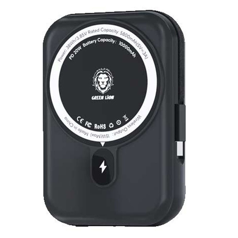 پاور بانک بی سیم فست شارژ 20000 گرین لاین Green Lion Monaco