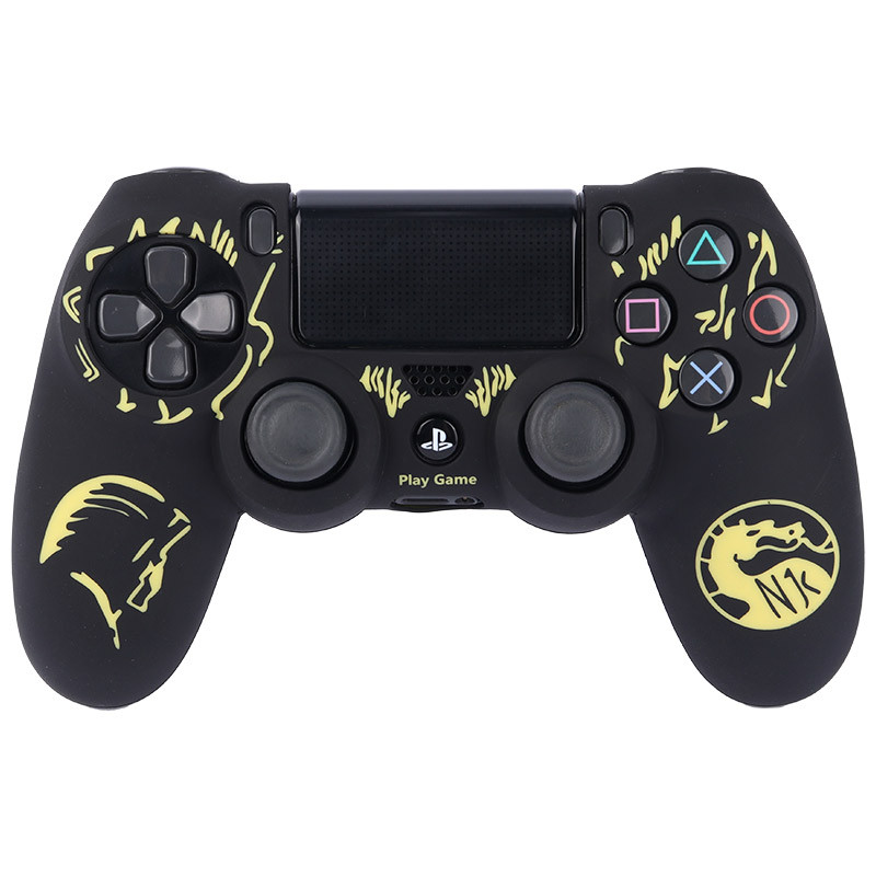 روکش دسته بازی PS4 طرح Dragon مشکی زرد