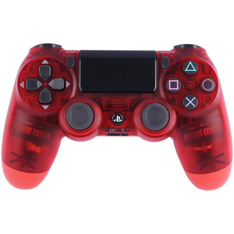 دسته بی سیم SONY PlayStation 4 DualShock 4 High Copy طرح شیشه ای قرمز