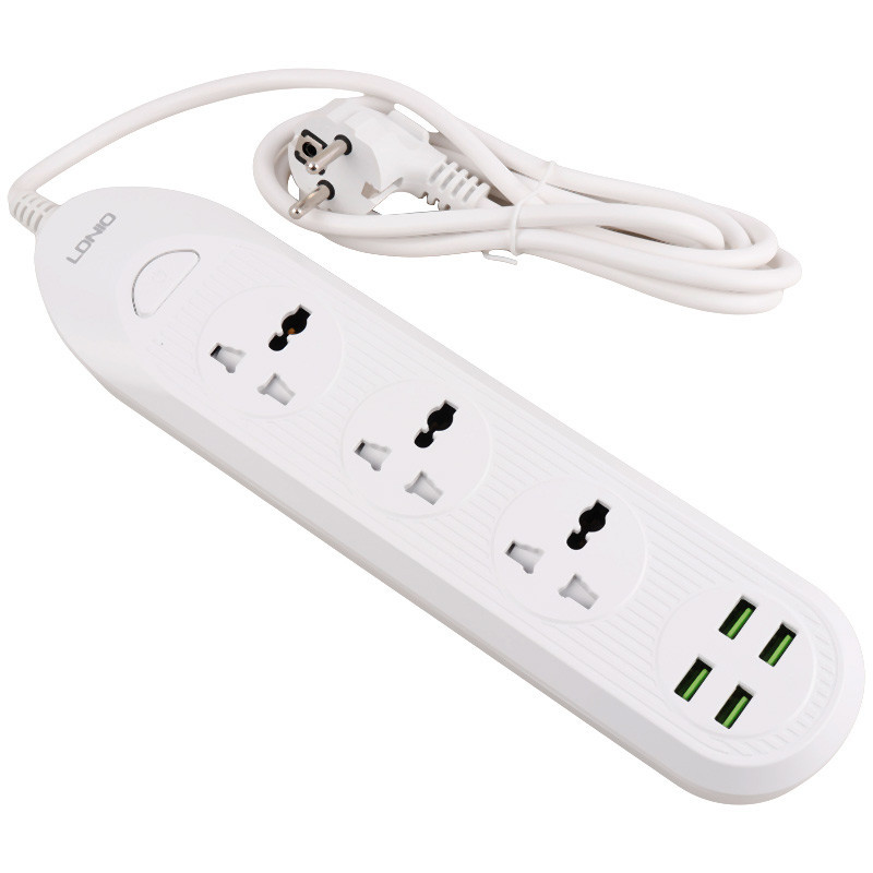 چند راهی برق و شارژر الدینیو LDNIO SC-16 دارای 4 پورت