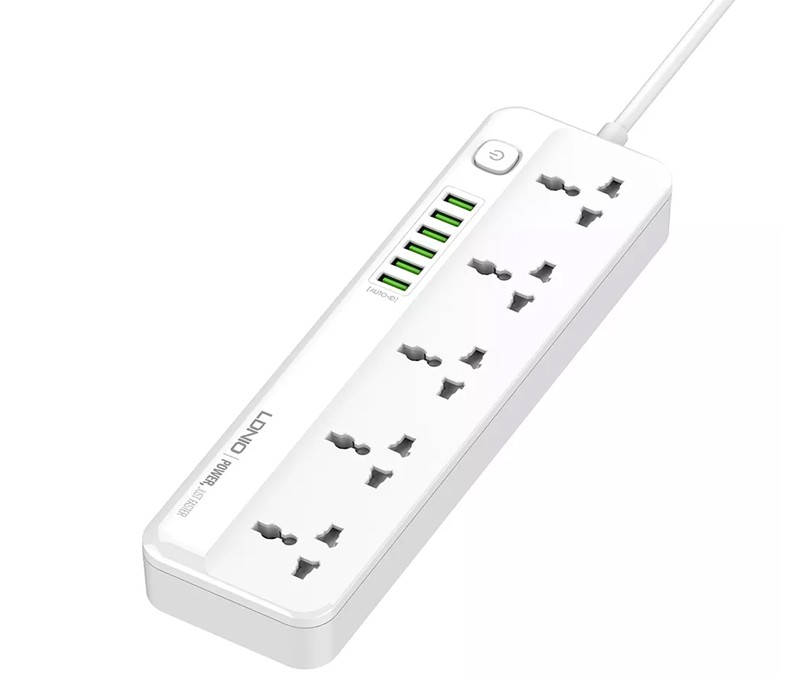 چند راهی برق و شارژر الدینیو LDNIO SC5319 دارای 3 پورت