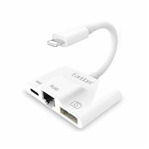 تبدیل لایتنینگ اتصال همزمان شارژر و USB ارلدام Earldom OT43