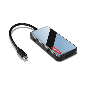 هاب و رم ریدر 8 پورت لنوو Lenovo ER08 HDMI 4K 8 in 1 USB-C hub