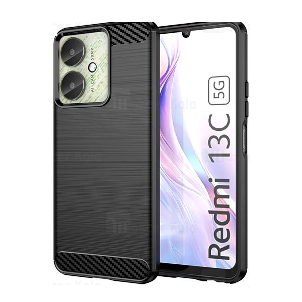 قاب فیبر کربنی شیائومی Xiaomi Redmi 13C / 13C 5G Rugged Armor Fiber Carbon