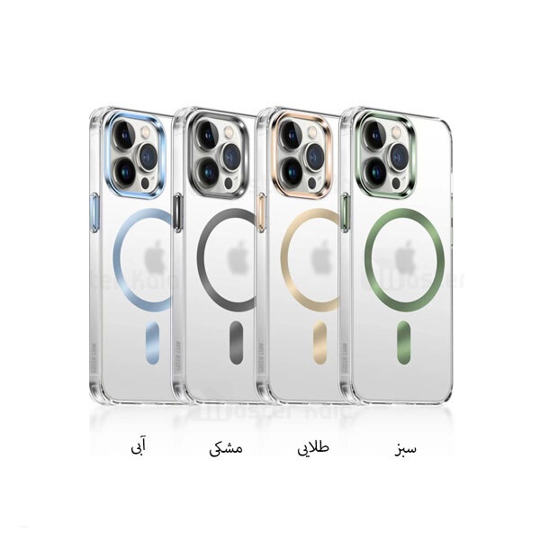 قاب محافظ مگ سیف گرین لاین آیفون Apple iPhone 13 Pro Max Green Lion Matt Magsafe 2