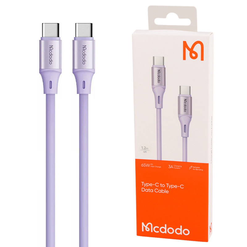 کابل دو سر تایپ سی فست شارژ 65 وات مک دودو CA-221 طول 1.2 متر