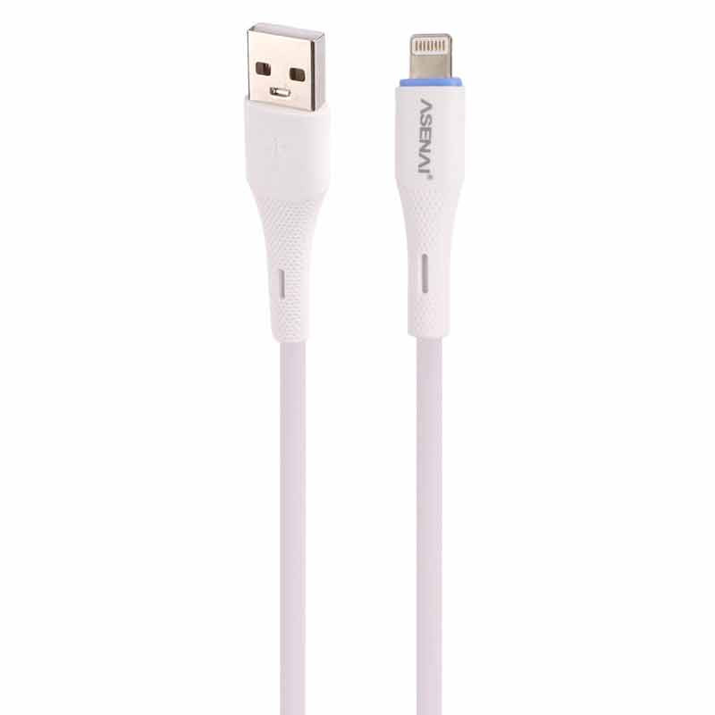 کابل آیفونی فست شارژ Asenai AC-003 3.1A 1m