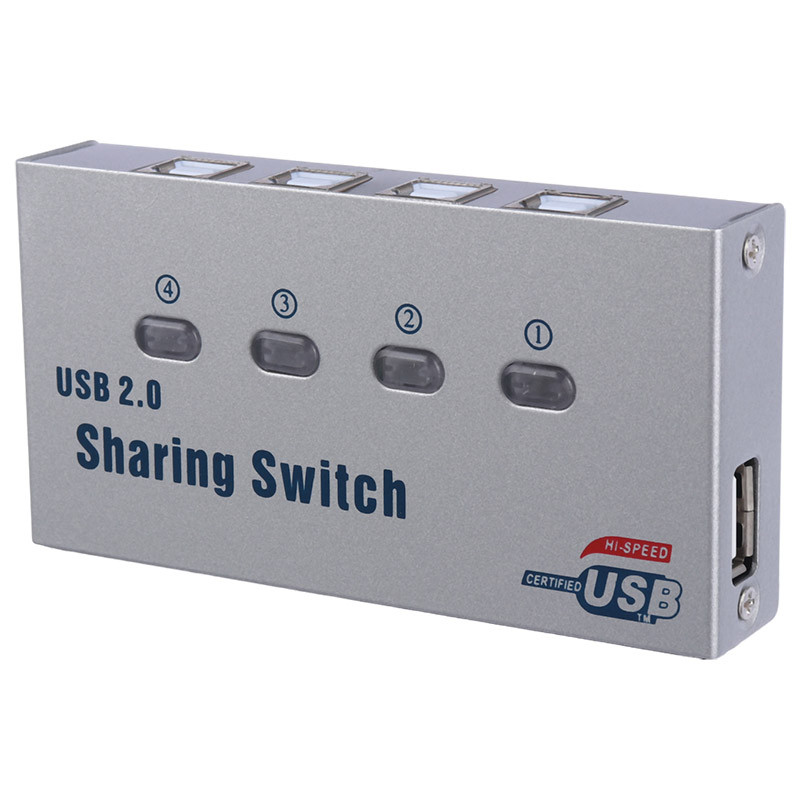 سوییچ پرینتر UY-04A 1A4B USB2.0 Switch 4Port
