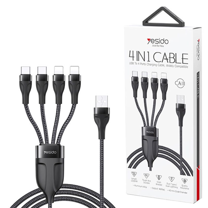کابل چهار سر Yasido CA111 1.2m
