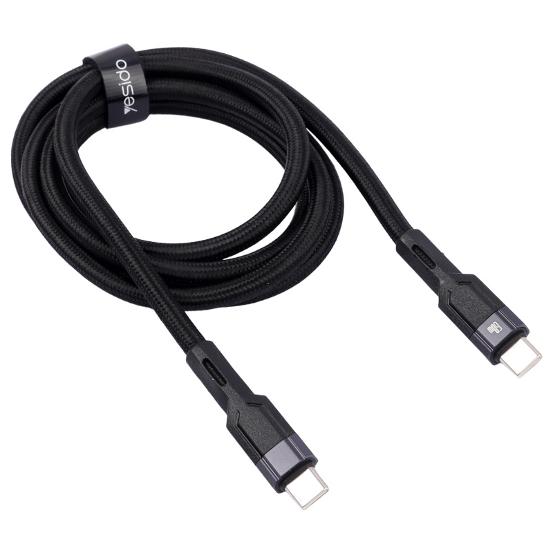 کابل تبدیل فست شارژ Yesido CA108 Type-C to Type-C 60W 1.2m