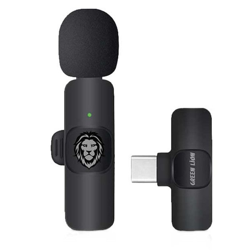 میکروفون یقه ای بی سیم Green Lion Solo GNSOLOWMICBK Type-C