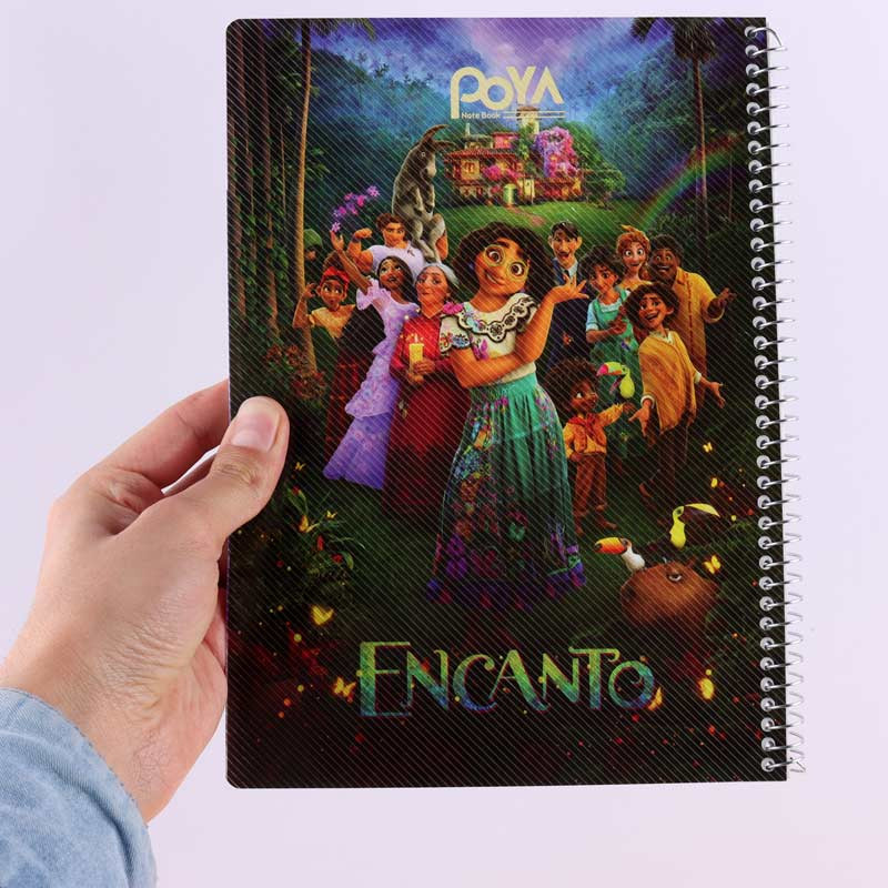 دفتر سیمی 80 برگ طرح دار پویا کد 1404