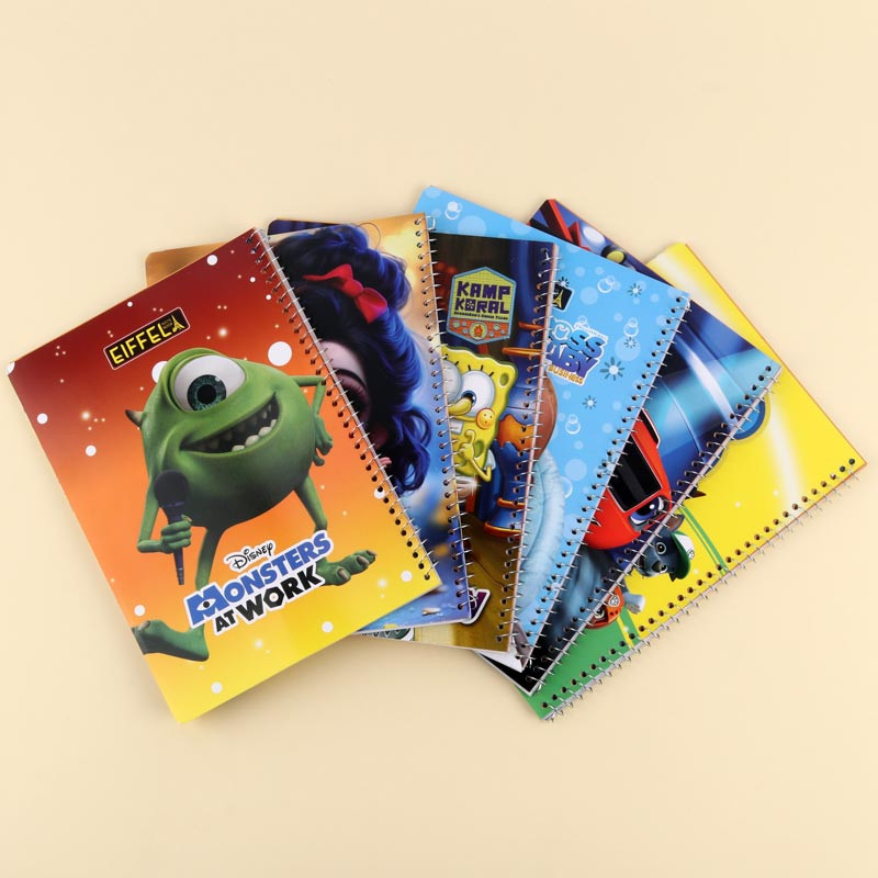 دفتر سیمی 40 برگ طرح کارتونی ایفل