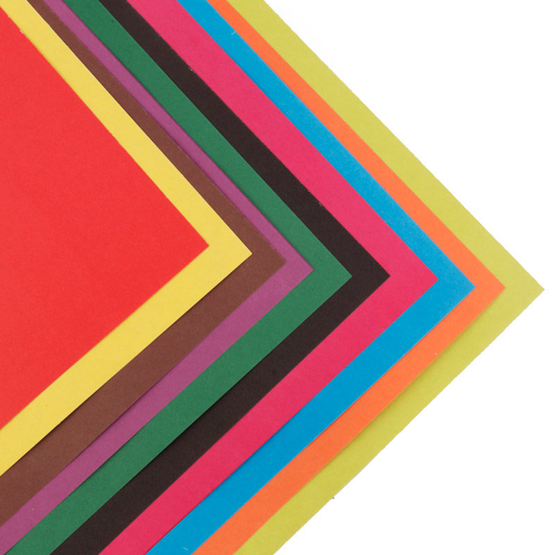 مقوا رنگی 140g بسته 10 عددی