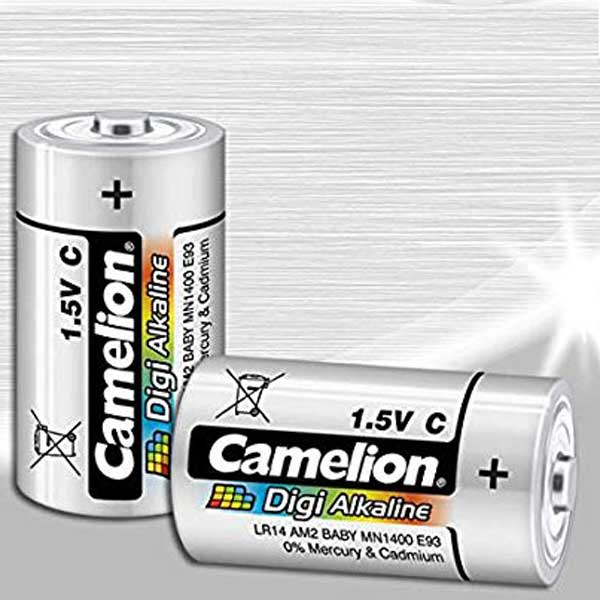 باتری دوتایی متوسط Camelion Digi Alkaline LR14 C